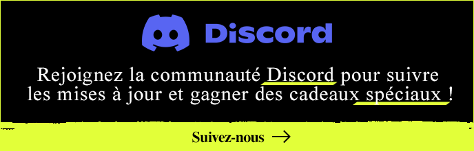 Rejoignez notre Discord et obtenez du contenu spécial, tel que le thème principal musical, la vidéo promotionnelle et le fond d'écran pour PC !